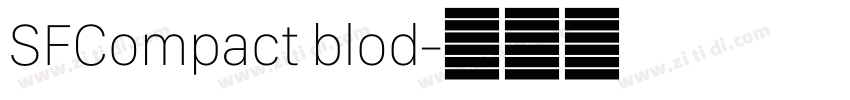 SFCompact blod字体转换 SFCompact blod字体转换